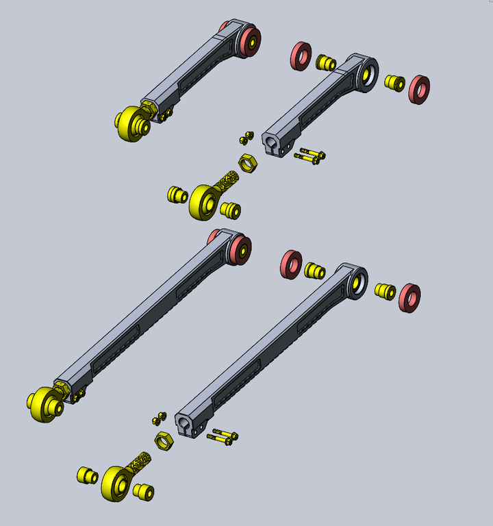 Billet Rear Trailing Arms (Upper+Lower) | 2024+ Tacoma/Tundra/LC/4Runner - RRW Relations Race Wheels