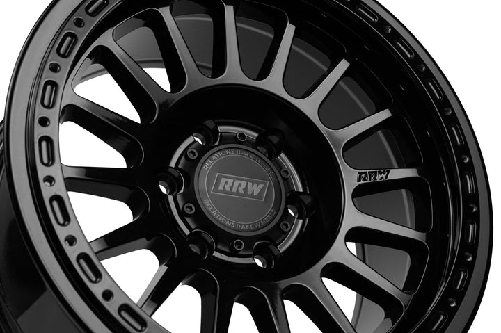 RR6 - H Hybrid Beadlock | GLOSS BLACK - RRW Relations Race Wheels