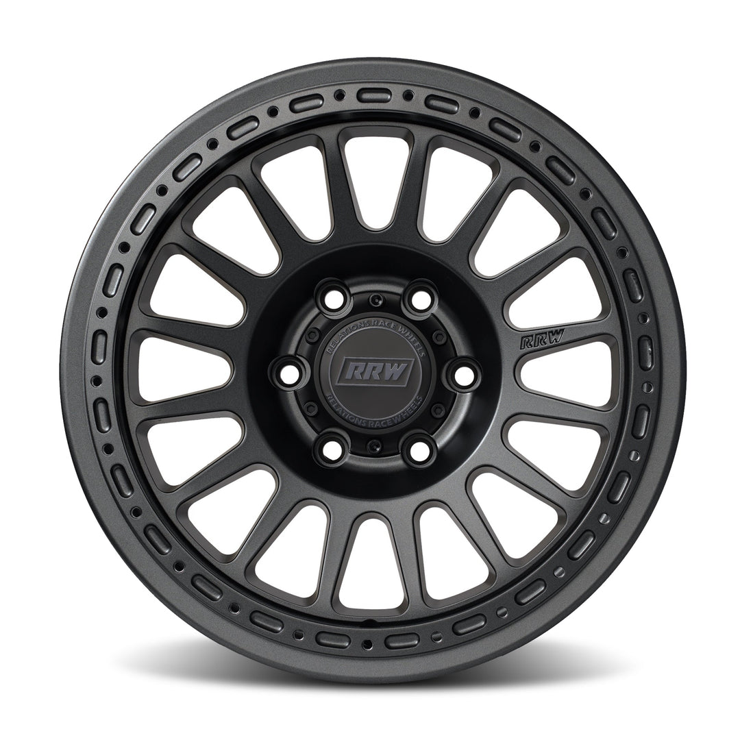 RR6 - H Hybrid Beadlock | MATTE GUNMETAL - RRW Relations Race Wheels
