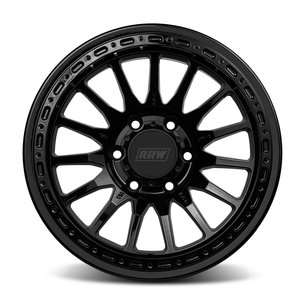 RR7 - H FLOW FORM Hybrid Beadlock | GLOSS BLACK - RRW Relations Race Wheels