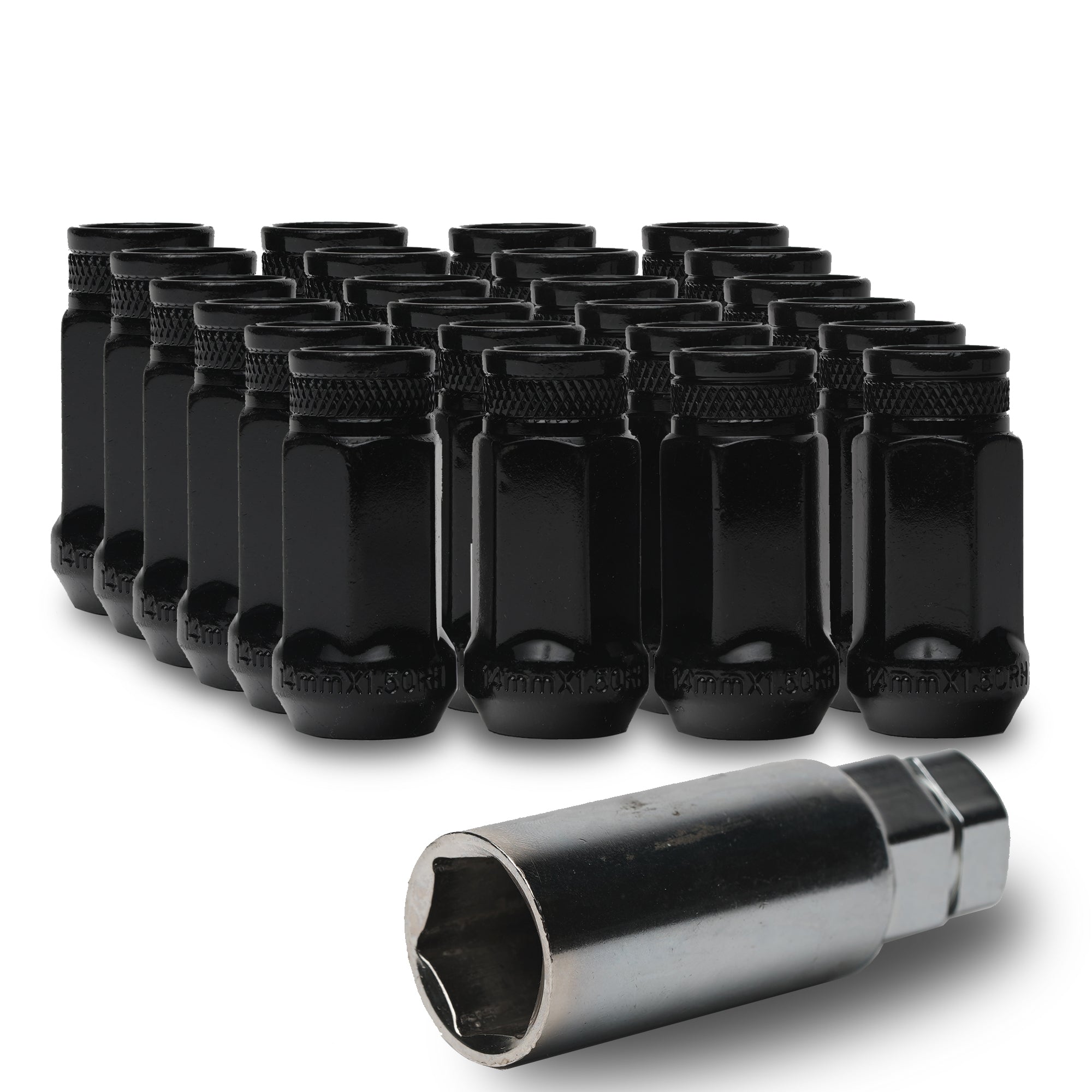 Hex Open End Lug Nuts (14x1.5) | Tundra, 24+ Tacoma, F150, Chevy, GMC, Jeep - Relations Race Wheels