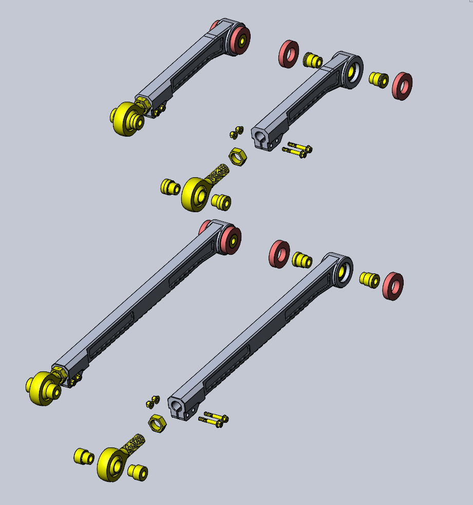 Billet Rear Trailing Arms (Upper+Lower) | 2024+ Tacoma/Tundra/LC/4Runner - RRW Relations Race Wheels