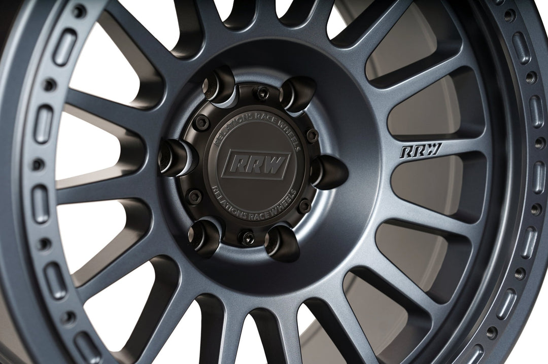 RR6 - H Hybrid Beadlock | GRAPHITE BLUE - RRW Relations Race Wheels