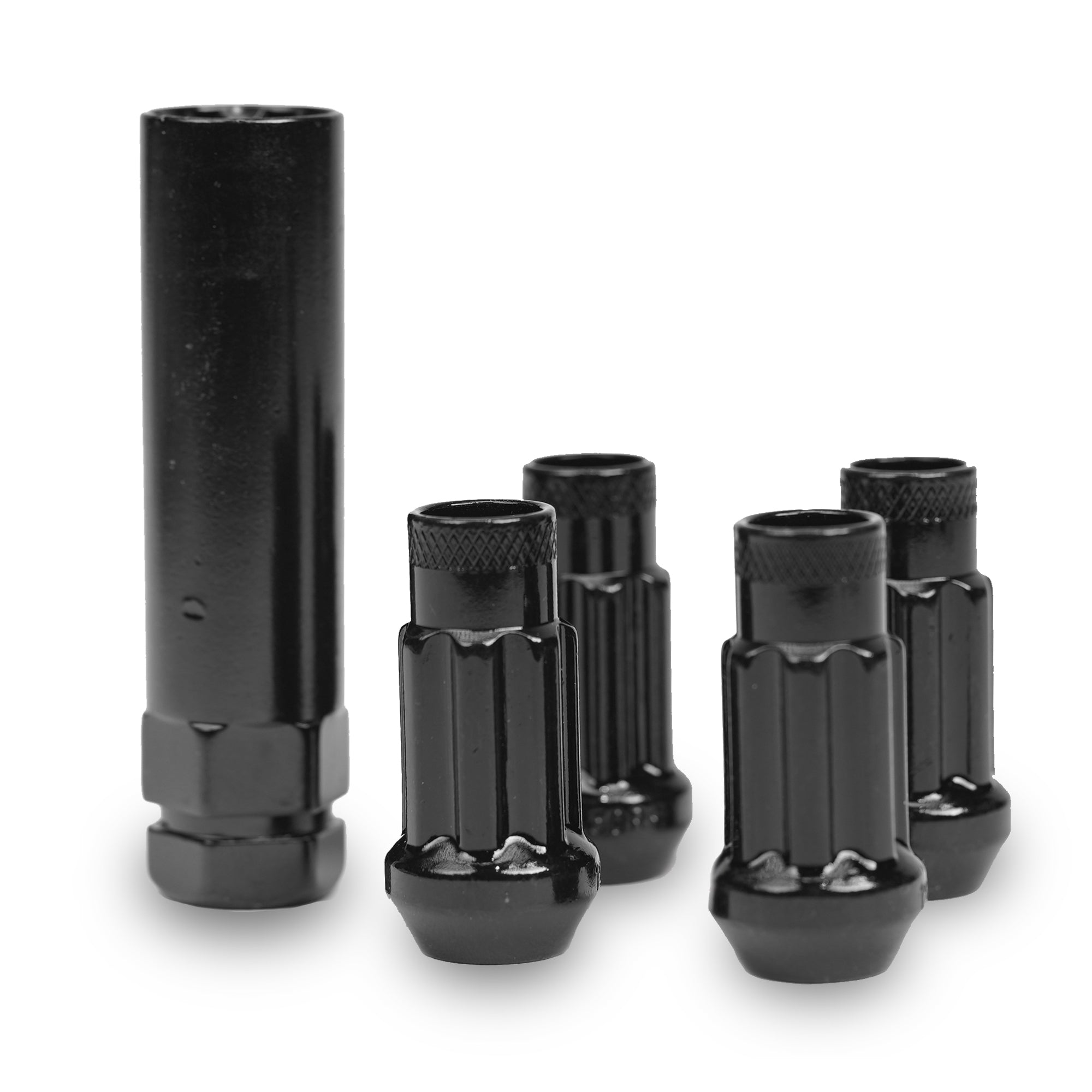 Open End Lug Nuts & Wheel Lock Kit - 12x1.5 Thread, 20-Piece Set For Secure Wheel Installation