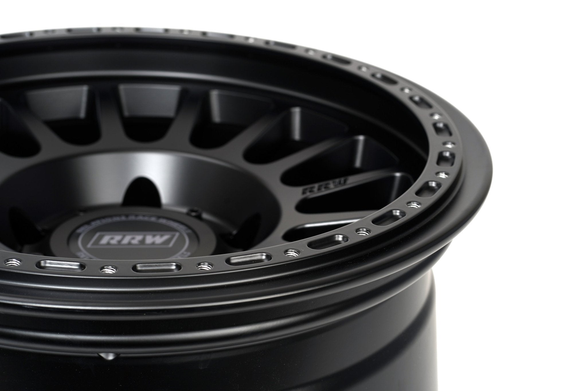 RR6-H 17x8.5 Hybrid Beadlock | MATTE BLACK – RRW Relations Race Wheels