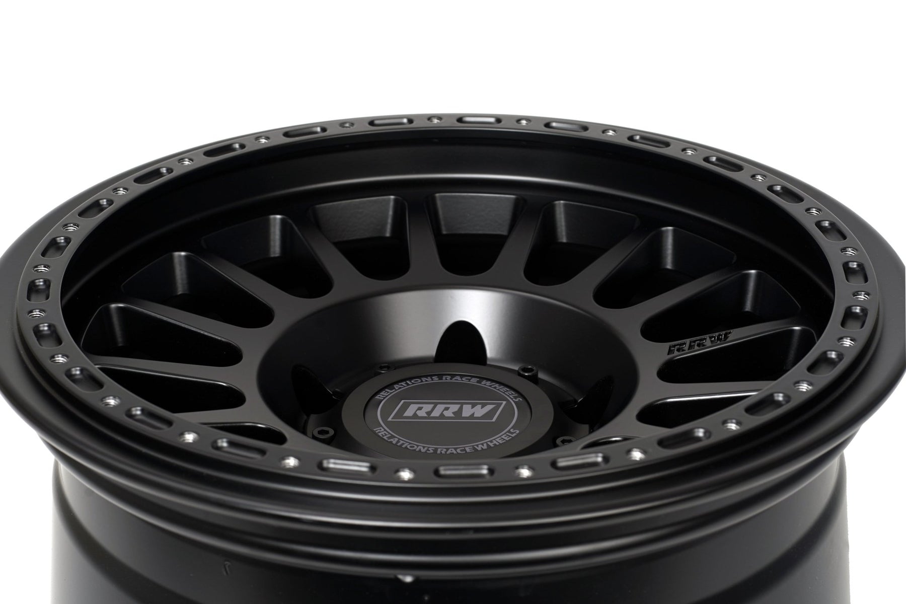 RR6-H 17x8.5 Hybrid Beadlock | MATTE BLACK – RRW Relations Race Wheels