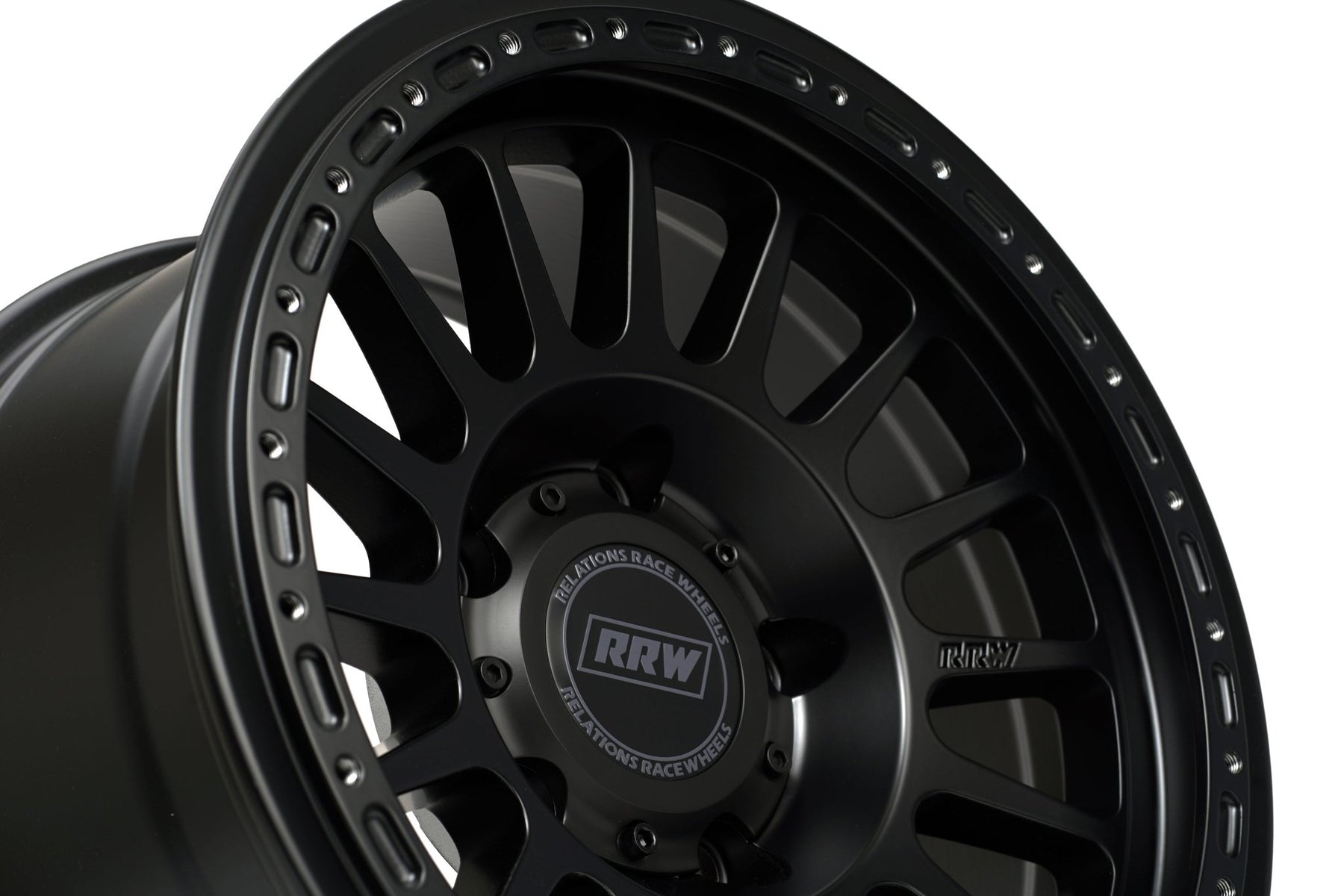 RR6-H 17x8.5 Hybrid Beadlock | MATTE BLACK – RRW Relations Race Wheels
